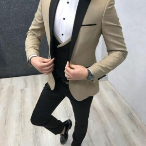 3 Piece Men's Suit Groom Tuxedos Wedding Suit Coat Pant For Prom Party Dinner Night Customize Options Available J2B/G21