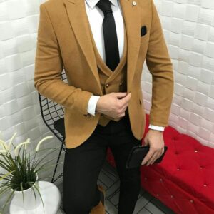 3 Piece Men's Suit Groom Tuxedos Wedding Suit Coat Pant For Prom Party Dinner Night Customize Options Available MBR/B