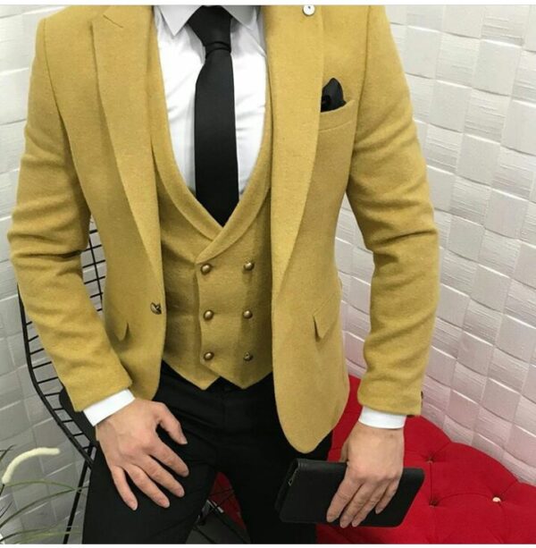 Lemon Color Wedding Suits