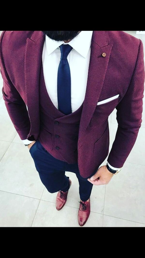 Burgundy Wedding Suits