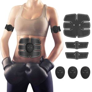 Weight Loss Muscle Toning/Fitness Technology Kit 6 Pack Abs, Wireless Electro Pad Portable Gym Trainer for Men/Women